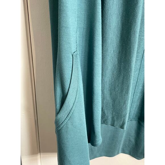 Athleta Cardigan Small Borealis Green Pranayam Wrap Soft Stretch Knit Office - Picture 3 of 8